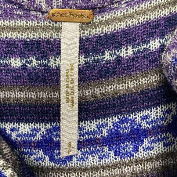 Free People Dress Womens Small Sweater Skater Nordic Fair Isle Tank - Picture 11 of 12